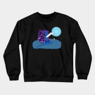 Light Fury at Waterfall Night 2 Crewneck Sweatshirt